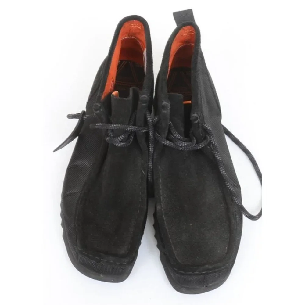 Men's Clarks Original Wallabee FTRE Black Leather Chukka Boot Size 11.5